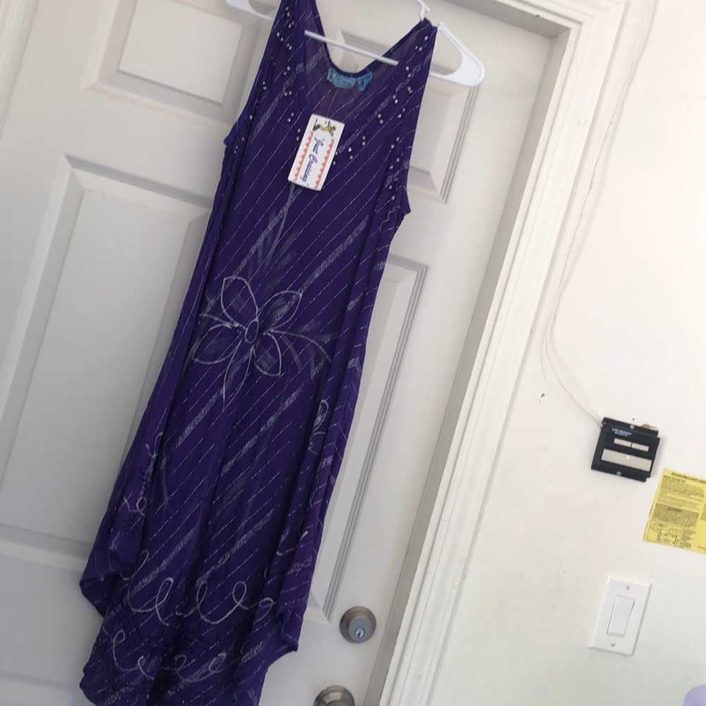 Purple summary dress